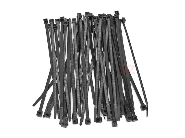15146 Auveco Nylon Cable Ties (50 Pack); 7x3/16in; Black Color
