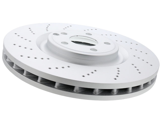 000421171207 ATE Coated Disc Brake Rotor; Front