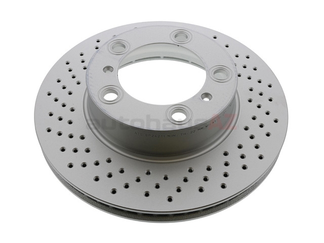 98735140101 ATE Coated Disc Brake Rotor; Front Left