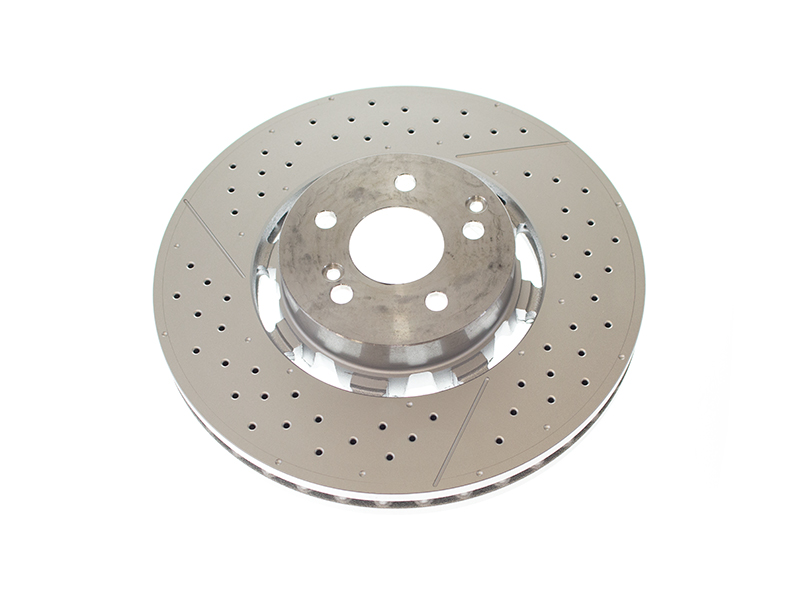 Brembo 2124210512, 09A94533 Disc Brake Rotor; Front Cross-Drilled 