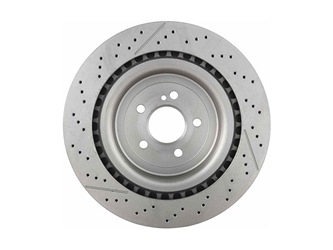 23430212 Rzo Brembo 2314230212, 09B87911 Disc Brake Rotor; Rear Cross-Drilled - Mercedes