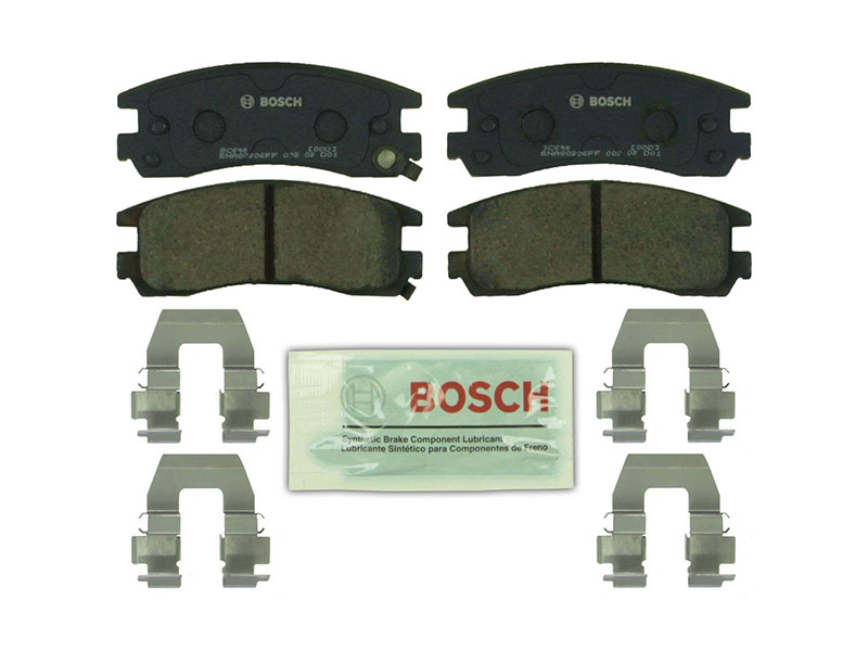 Bosch QuietCast Ceramic BC698 Brake Pad Set; Rear