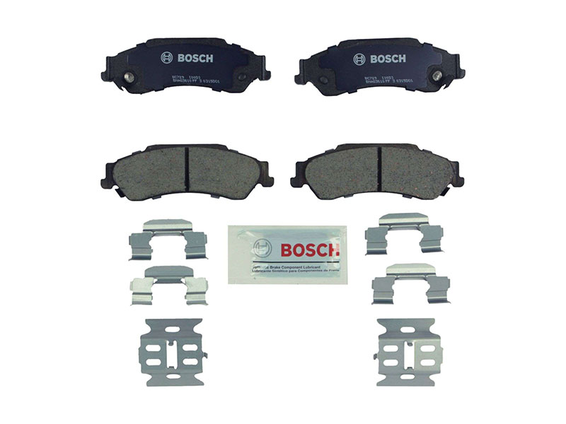 Bosch QuietCast Ceramic BC729 Brake Pad Set; Rear
