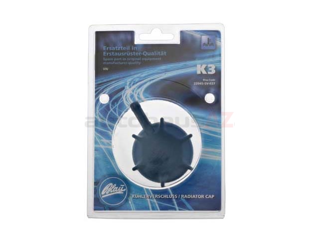 025121321B Blau Engine Coolant Recovery Tank Cap