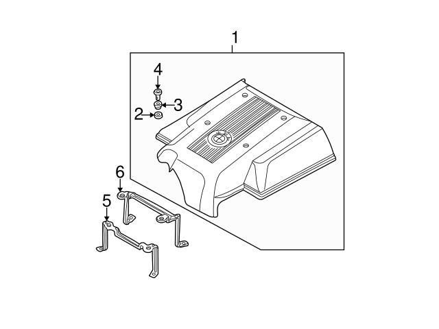 Genuine BMW 11611437995 Valve Cover Trim Cap