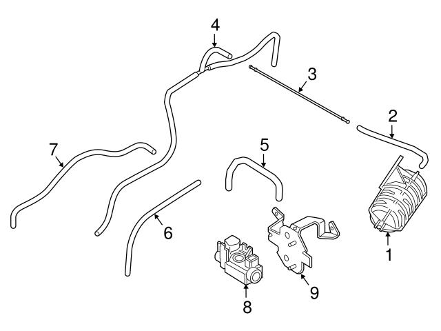 Genuine BMW 11657612487 Vacuum Reservoir; Left, Right - BMW