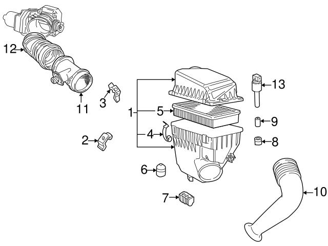 Genuine BMW 13711436388 Air Intake Hose; Left, Right - BMW