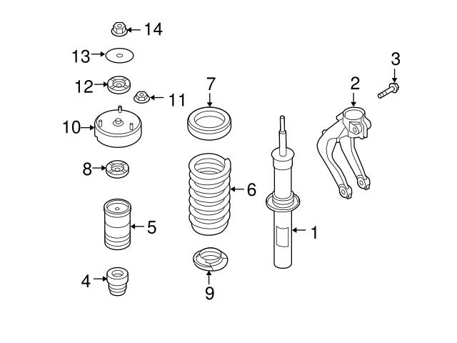 Genuine BMW 31316788780 Suspension Strut; Front - BMW