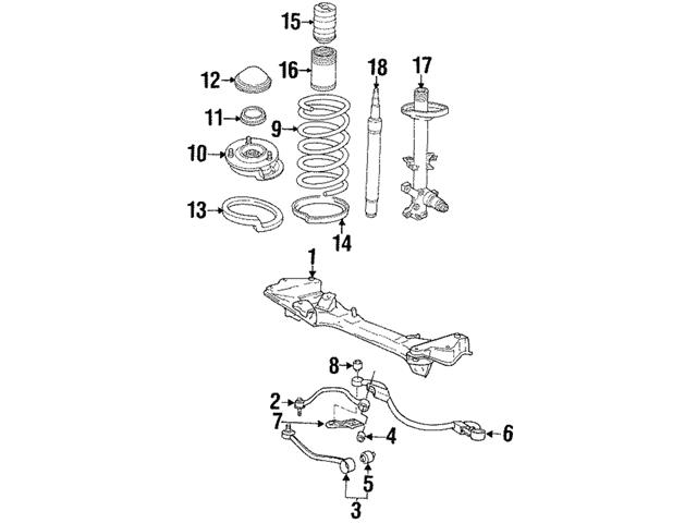 Genuine BMW 31331133646 Coil Spring; Left, Right - BMW