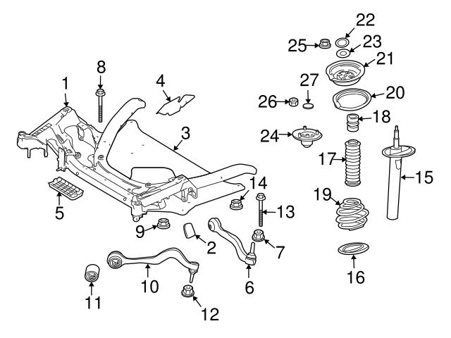 Genuine BMW 31336766603 Coil Spring; Front - BMW