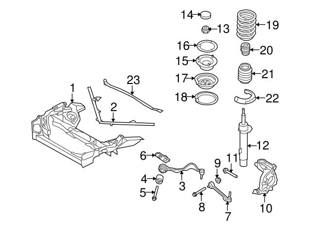 Genuine BMW 31336767379 Coil Spring; Left, Right, Front - BMW