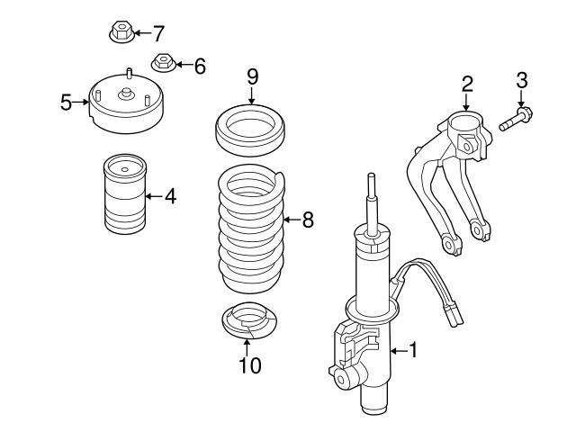 Genuine BMW 31336862236 Coil Spring; Left, Right - BMW