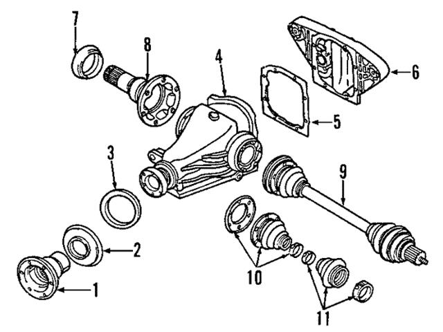 Genuine BMW 33137840563 Axle Shaft; Left - BMW | 33132229393