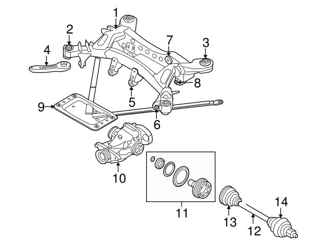 Genuine BMW 33306778243 Differential Housing Support - BMW