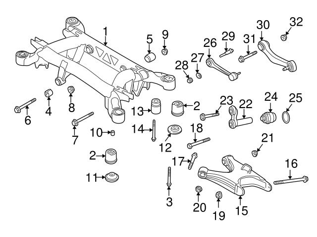 Genuine BMW 33321095042 Control Arm; Rear Right Lower - BMW 