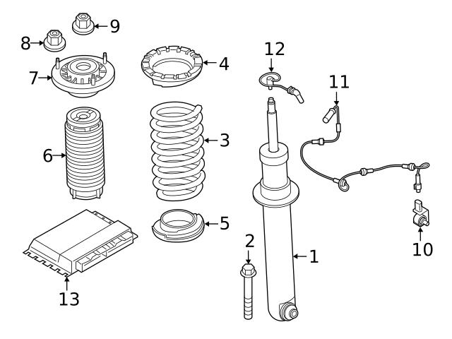 Genuine BMW 33507856964 Shock Absorber Mount; Right, Right Upper - BMW