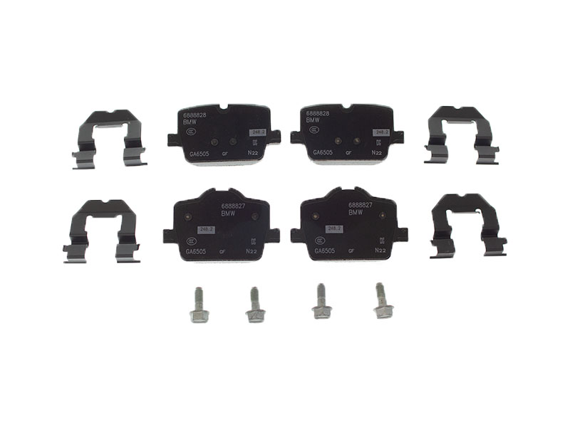 【m-desu】（2） Genuine BMW 34206888832 Brake Pad Set; Rear - BMW | 34206888831