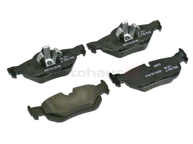 34216790761 Genuine BMW Brake Pad Set; Rear
