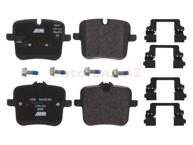34217991043 Genuine BMW Brake Pad Set; Rear