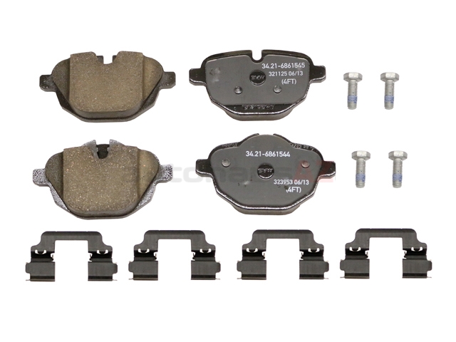 Genuine BMW 34218847062 Brake Pad Set; Rear - BMW Genuine BMW 34218847062 Brake Pad Set; Rear - BMW