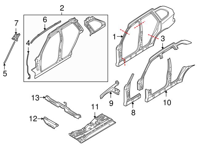 Genuine BMW 41218262664 Sunroof Drain Hose; Right - BMW