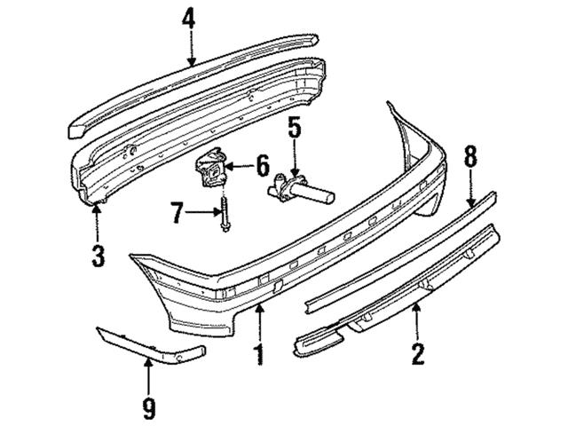 Genuine BMW 51128146075 Tail Pipe Bracket - BMW