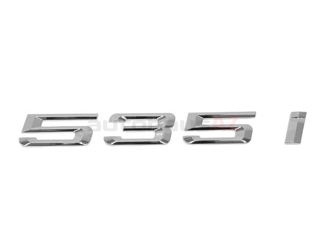 Genuine BMW 535I Xdrive Trunk Lid Emblem Badge Nameplate Label OE 51147219540