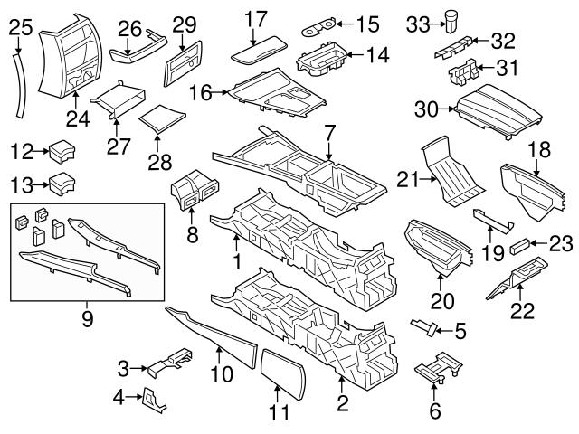 Genuine BMW 51169142166 Console Cup Holder - BMW