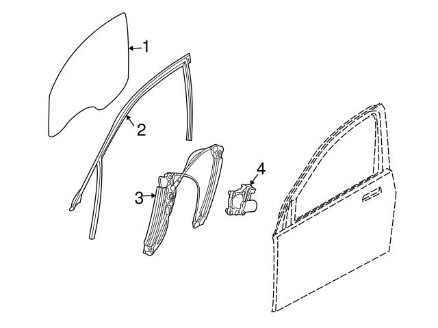 52228332 Genuine BMW 51338223832 Window Channel; Right - BMW
