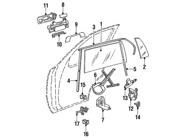 Window Channel Left Genuine BMW 51348111203 Window Channel; Left - BMW | 51341928471