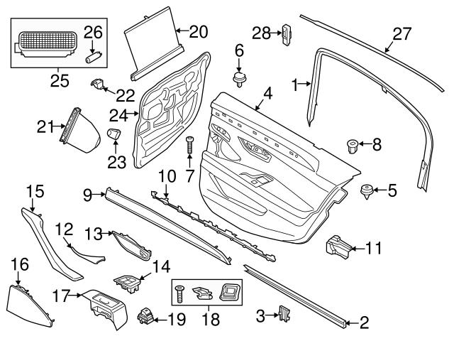 Genuine BMW 51427226448 Ash Tray Assembly; Right - BMW
