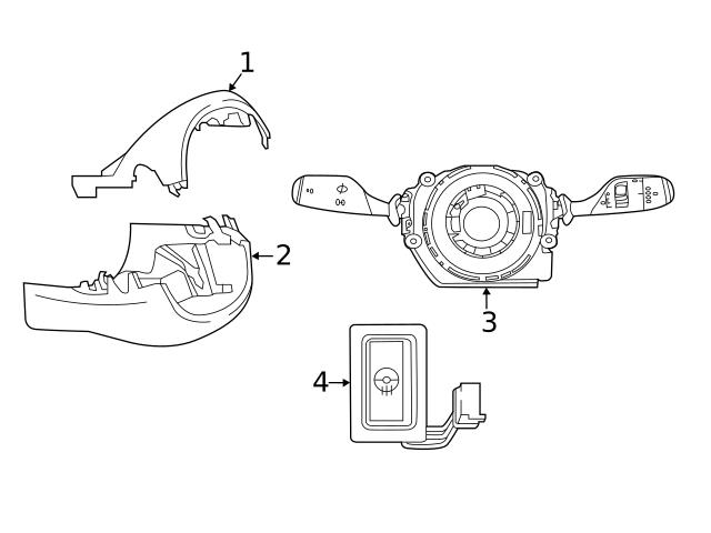 Genuine BMW 51456843859 Steering Column Cover; Lower - BMW
