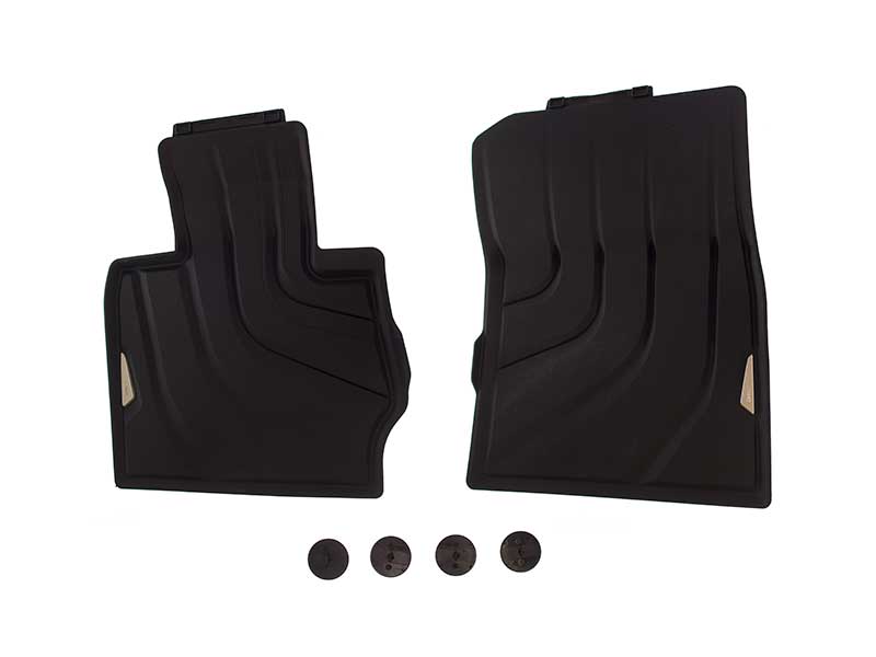 Genuine BMW 51472458442 All-Weather Floor Mat Set; Front; 2-Piece 