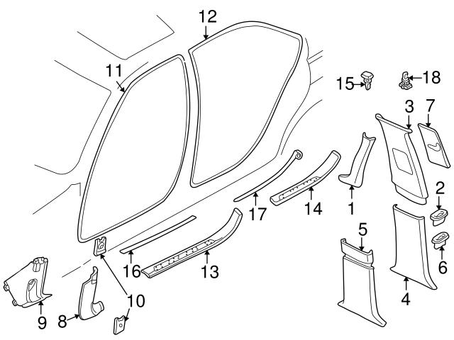 Genuine BMW 51488220223 Door Sill Plate; Front Left - BMW