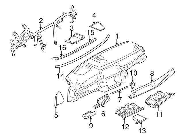 Genuine BMW 51489493821 Cowl Seal; Upper - BMW | 07147154921 