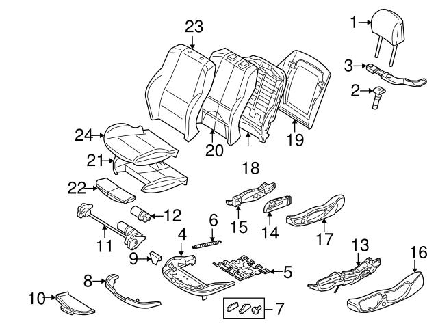 Genuine BMW 52103411366 Seat Trim Panel; Right - BMW