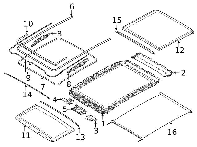 【おまとめ】 L-5223 5414 03-08 BMW E85 Z4 Right Passenger Convertible Top Roof Folding Lock
