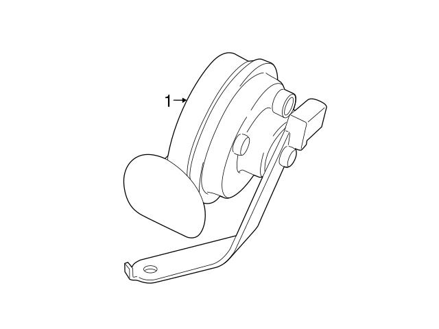 61337284483 Genuine BMW Horn