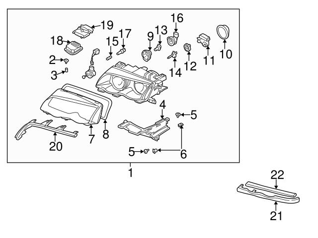 Genuine BMW 63126920166 Headlight Control Module Bracket; Right - BMW