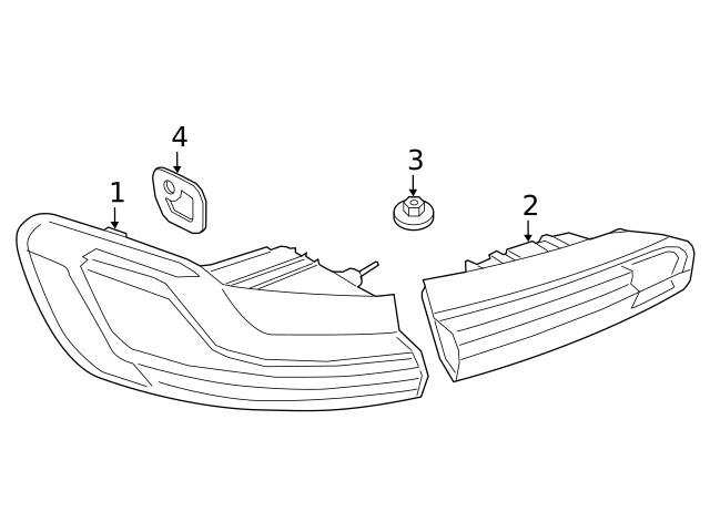 Genuine BMW 63217409397 Tail Light Assembly; Left - BMW