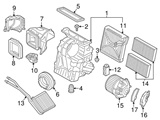 64119297754 Genuine BMW Heater Core