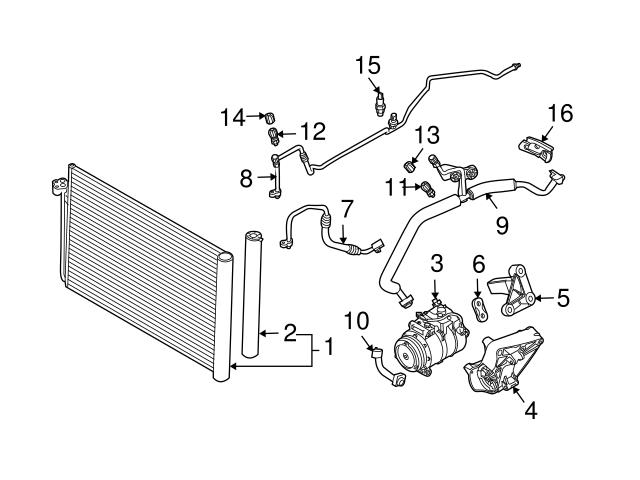 Genuine BMW 64557835433 Air Suspension Compressor Bracket - BMW