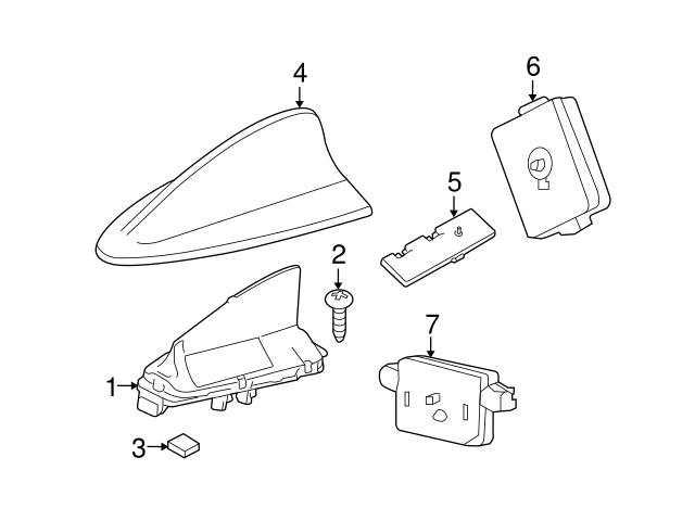 Genuine BMW 65209226895 Radio Antenna Mast - BMW | 65206929345 