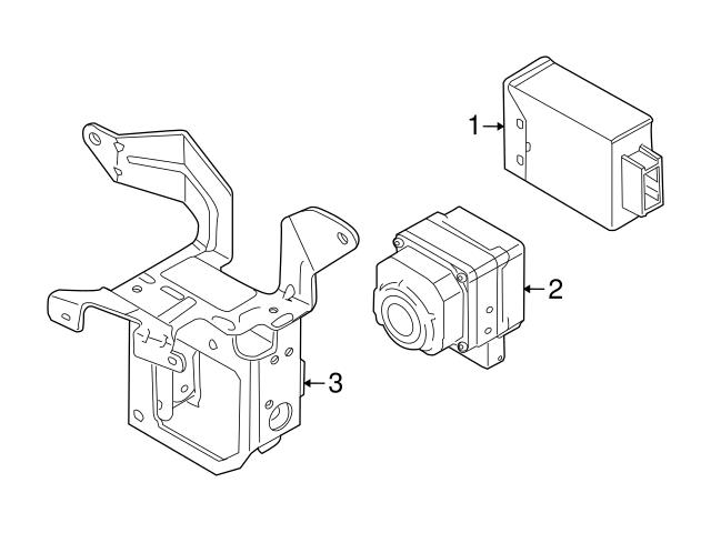 Genuine BMW 66546986459 Night Vision Camera Bracket - BMW