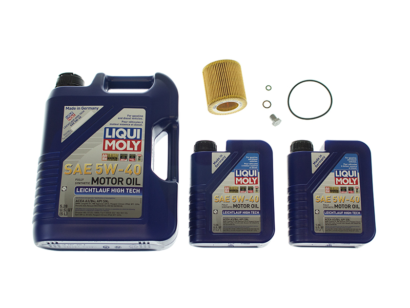 BMW1OILFLTR1KIT Liqui Moly Lechtlauf High Tech + Mann Oil Change Kit - 5W-40 Fully Synthetic