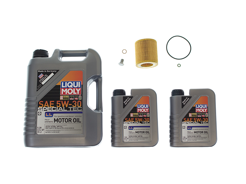 Liqui Moly Special Tec LL + Mann BMW1OILFLTR2KIT Oil Change Kit - 5W-30  Fully Synthetic - BMW