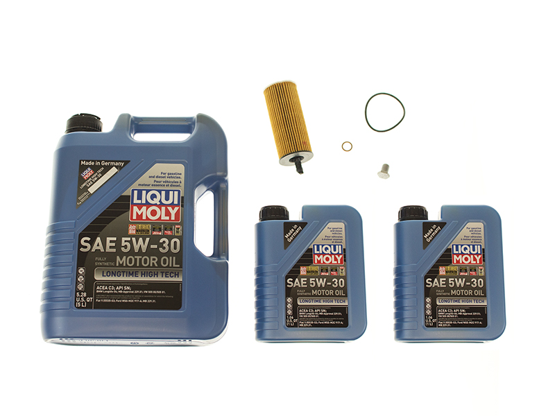 Liqui Moly Longtime High Tech + Mahle BMW5OILFLTR3KIT Oil Change Kit - 5W-30  Fully Synthetic - BMW