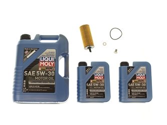 Liqui Moly Longtime High Tech + Mahle BMW5OILFLTR3KIT Oil Change Kit - 5W-30  Fully Synthetic - BMW