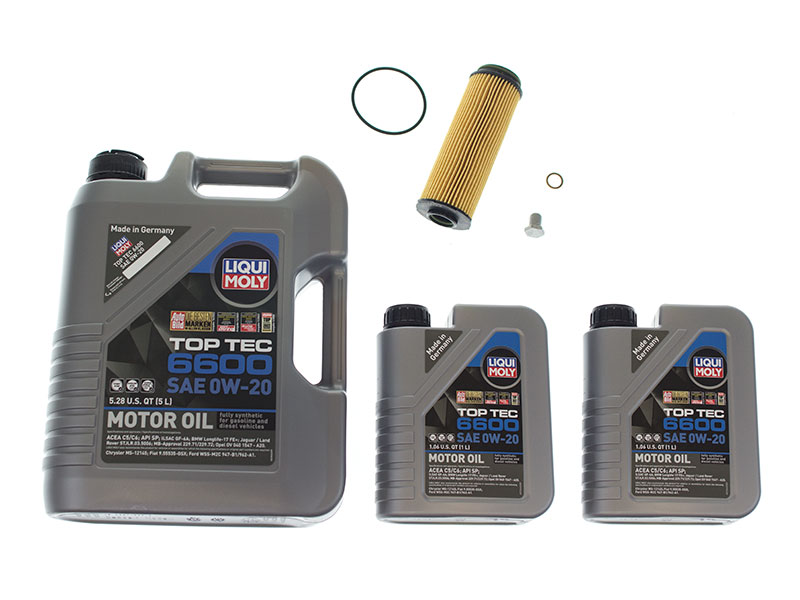 Liqui Moly Top Tec 6600 + Mann BMW6OILFLTR1KIT Oil Change Kit 0W20