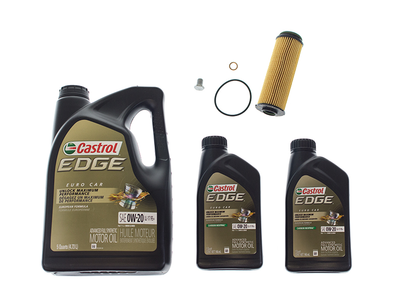 thumbnail image 2 of Oil Change Kit For Land Rover – LR073669 Filter, Castrol Edge 0W-20 Oil & Reminder Sticker By Atlantic British 2 of 6